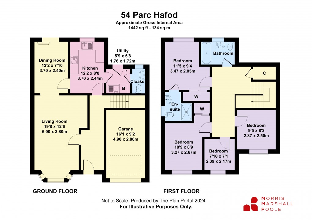 Floorplan for Parc Hafod, Four Crosses, Llanymynech, Powys