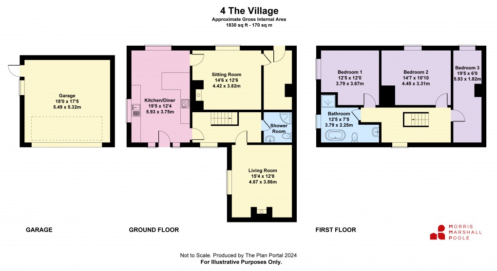 Floorplan for The Village, Welshampton, Ellesmere, Shropshire