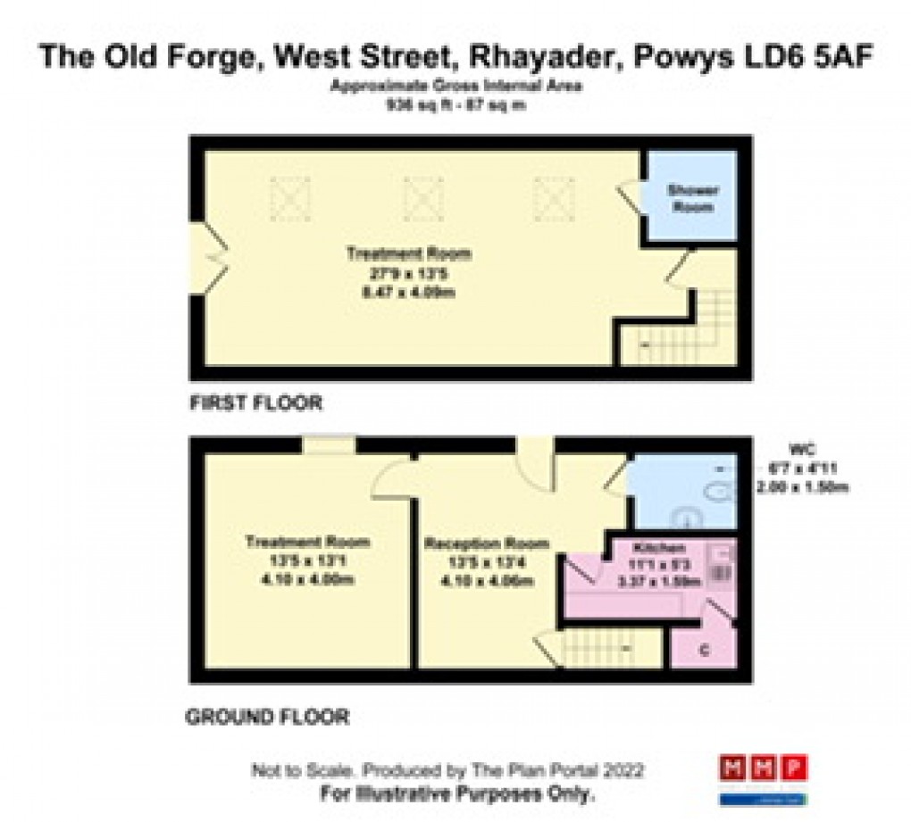 Floorplan for The Old Forge, West Street, Rhayader, Powys