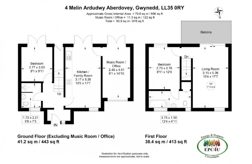 Floorplan for Aberdyfi, Gwynedd