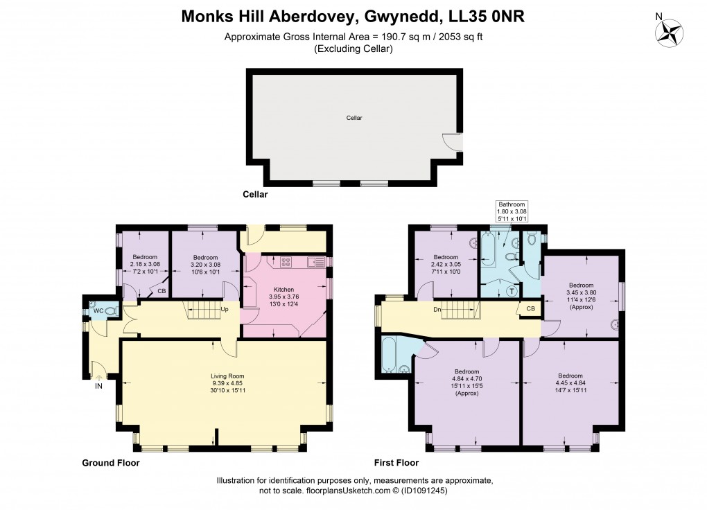 Floorplan for Aberdovey, Gwynedd, Aberdyfi