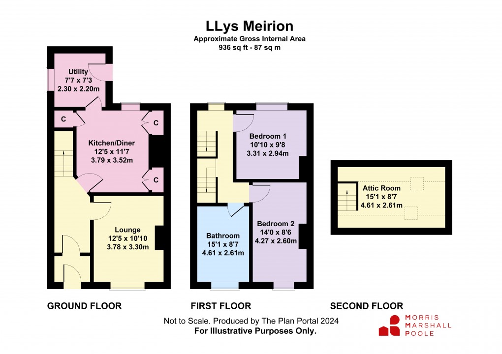 Floorplan for Llwyngwril, Gwynedd