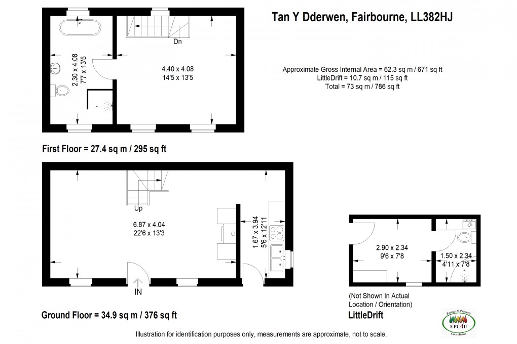 Floorplan for Fairbourne, Gwynedd