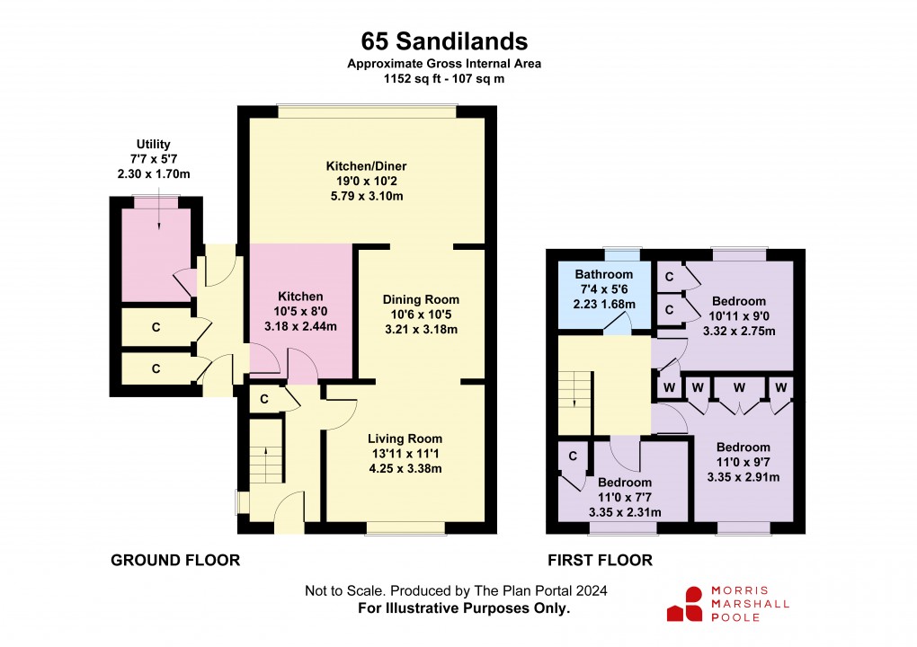 Floorplan for Sandilands Road, Tywyn, Gwynedd