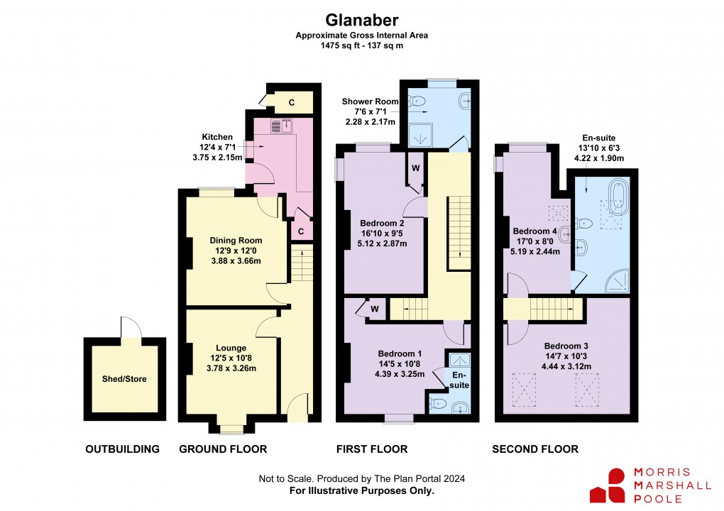 Floorplan for Llwyngwril, Gwynedd