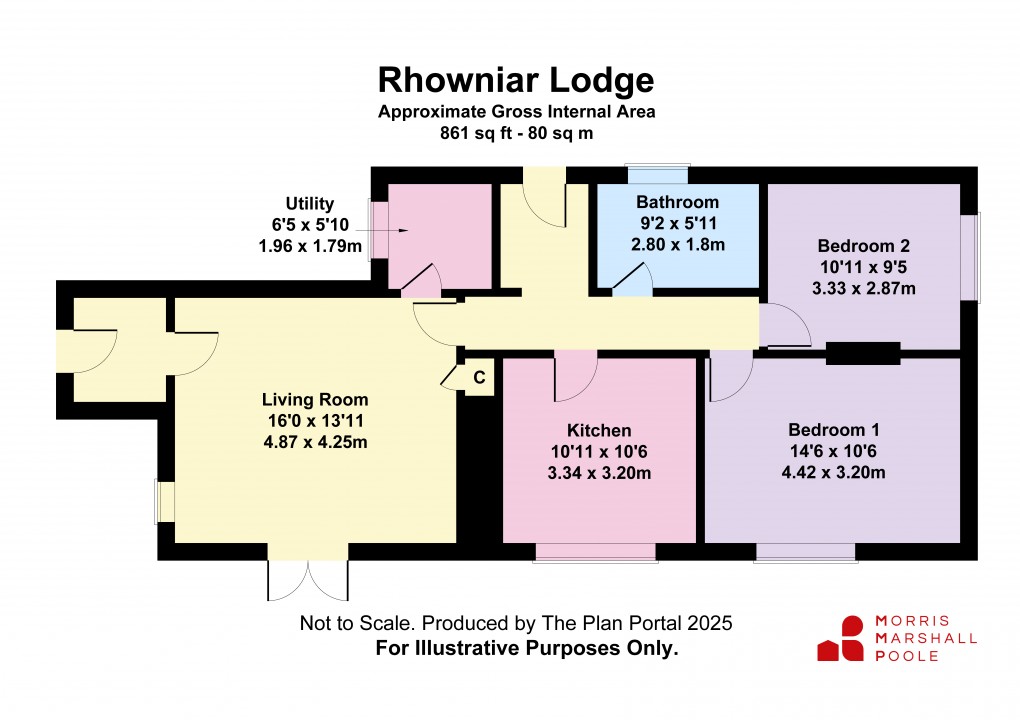 Floorplan for Tywyn, Gwynedd