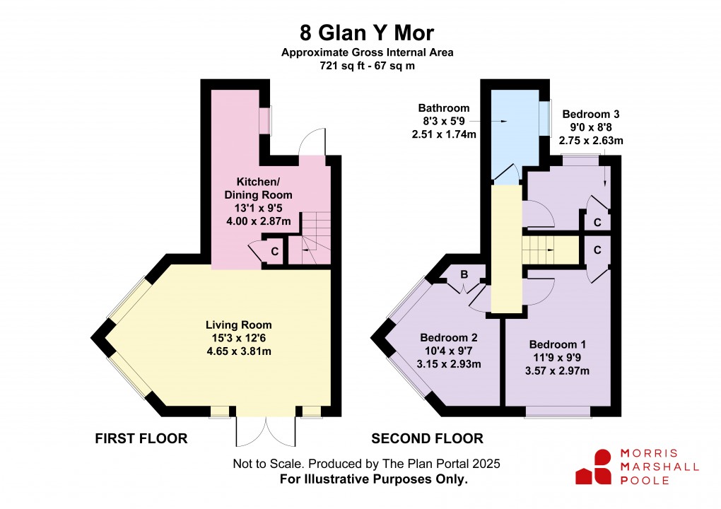 Floorplan for Marine Parade, Tywyn, Gwynedd