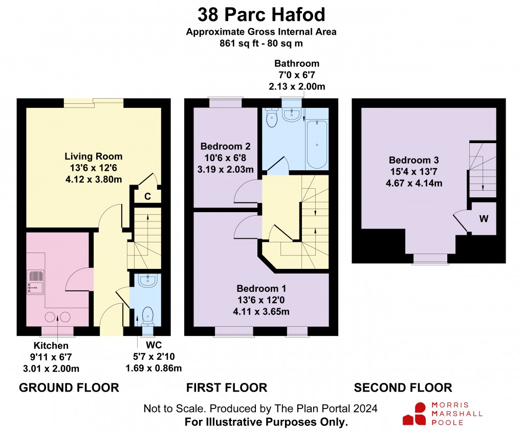 Floorplan for Parc Hafod, Four Crosses, Llanymynech, Powys