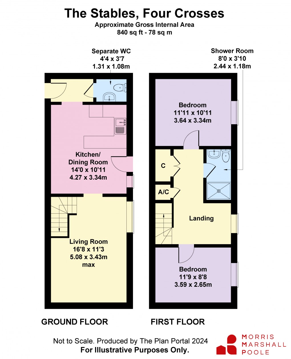 Floorplan for City House, Four Crosses, Llanymynech