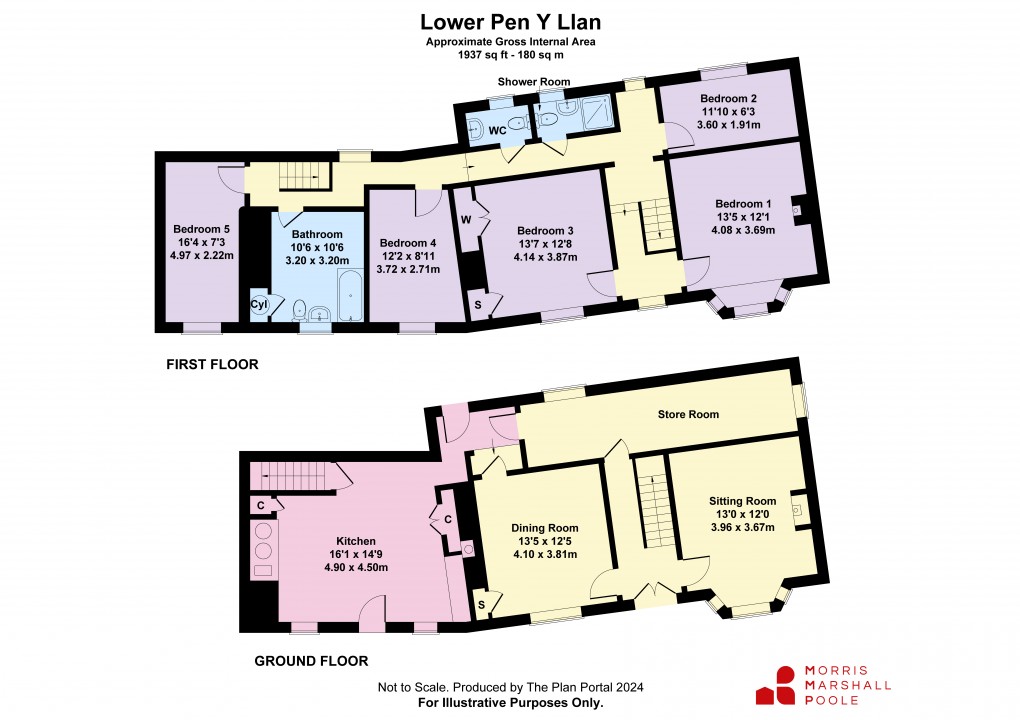 Floorplan for Meifod, Powys