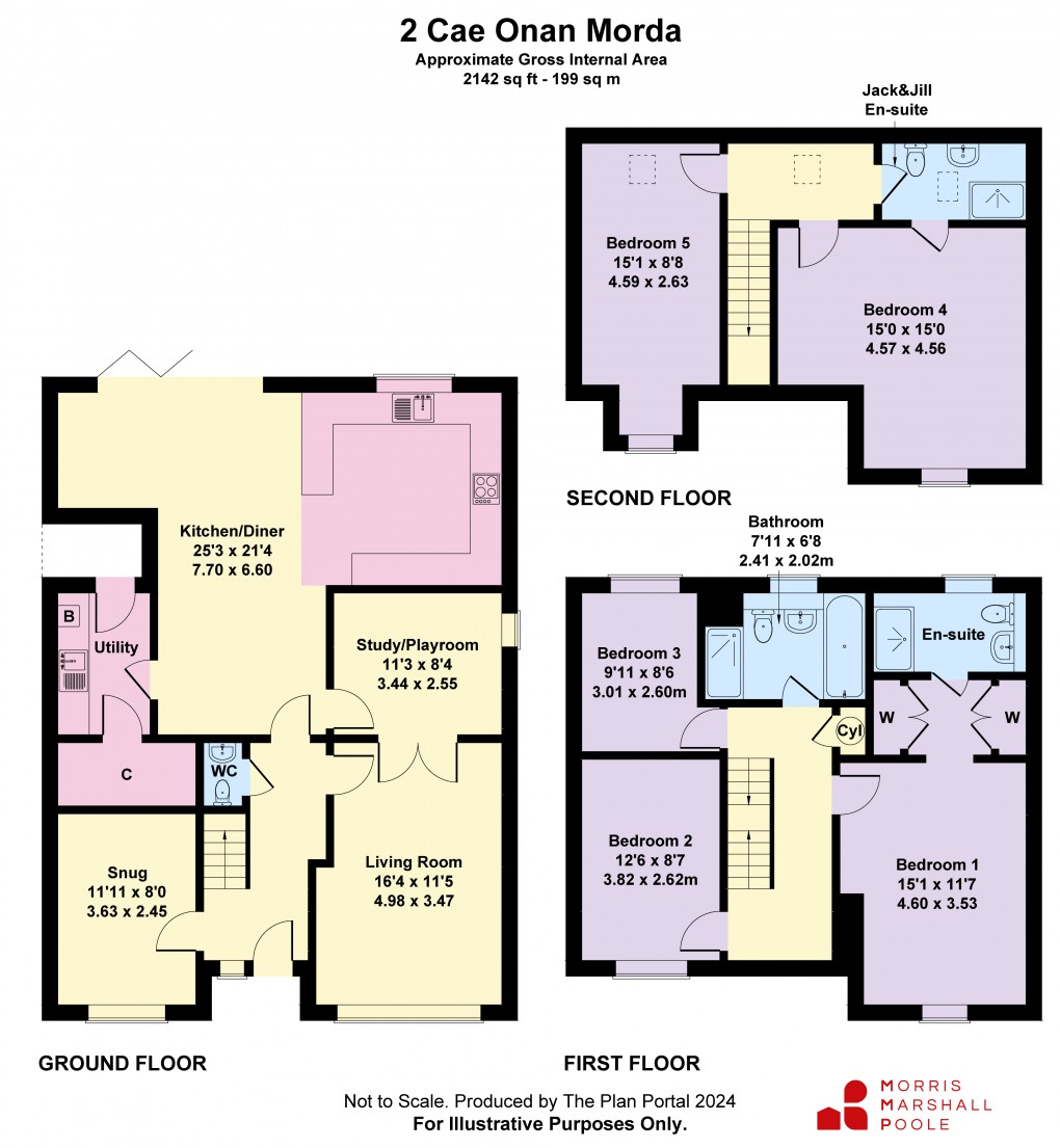 Floorplan for Cae Onan, Morda, Oswestry, Shropshire