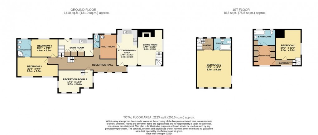 Floorplan for Llanfyllin, Powys