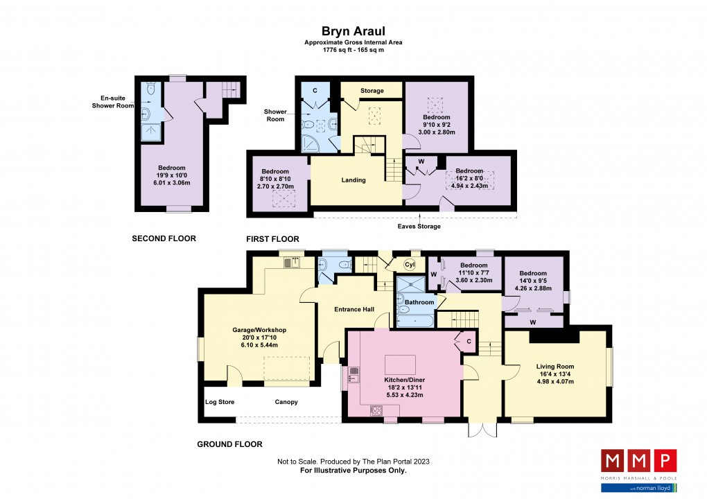 Floorplan for Llansantffraid, Powys