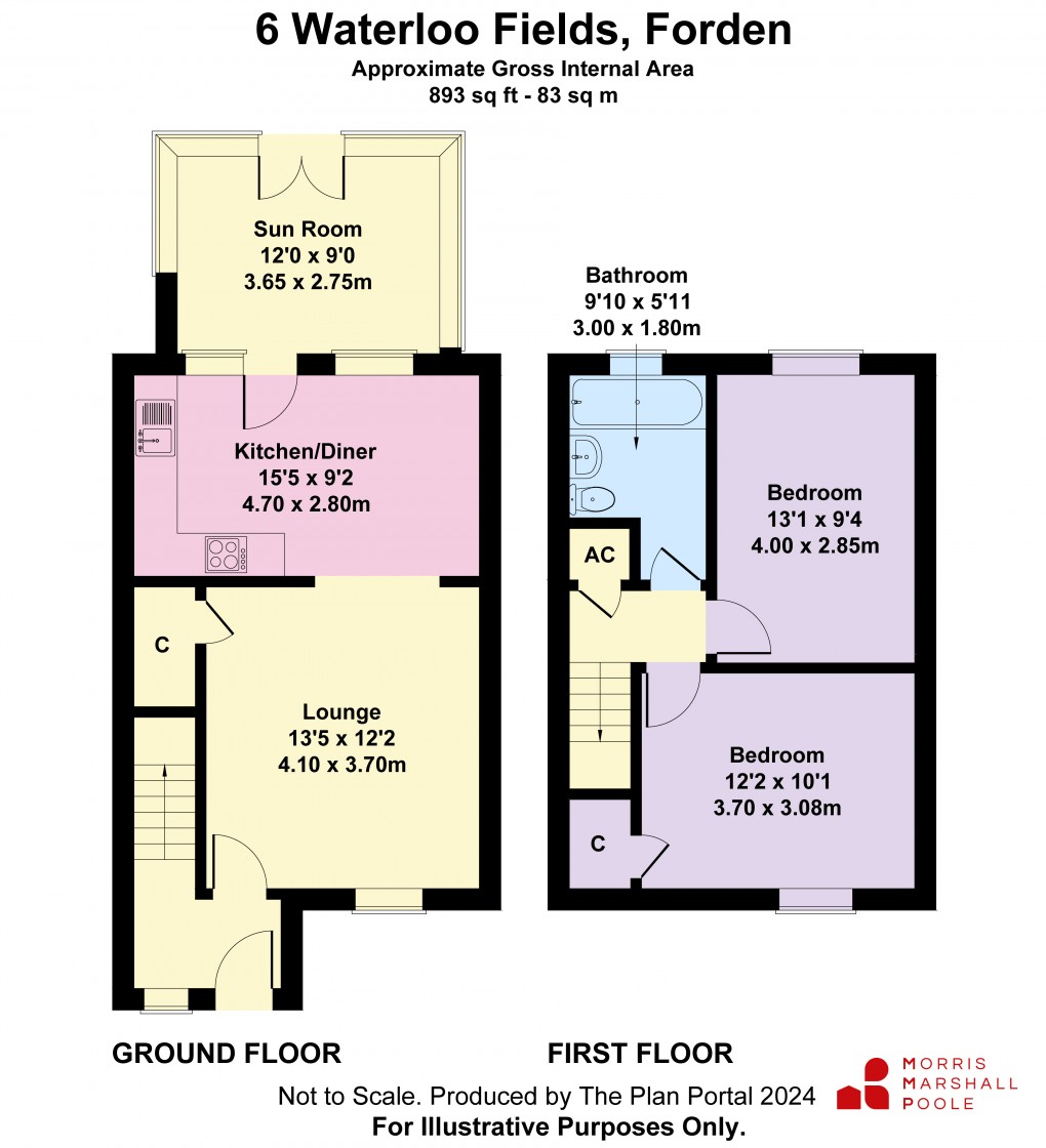 Floorplan for Waterloo Fields, Kingswood, Forden, Welshpool