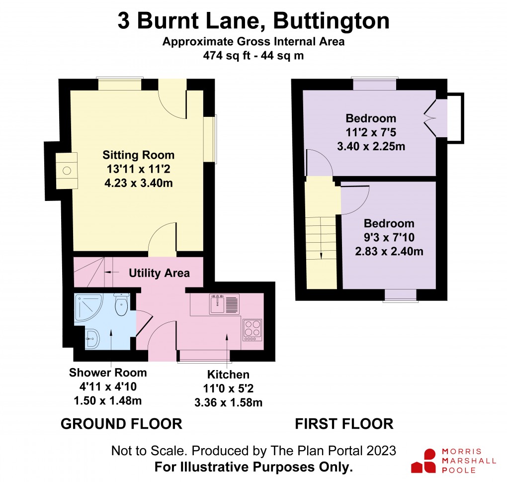 Floorplan for Burnt Lane, Cefn, Buttington, Welshpool