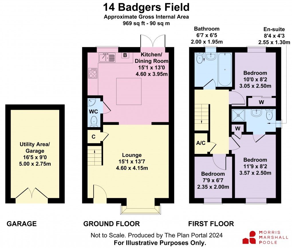 Floorplan for Badgers Field, Arddleen, Llanymynech, Powys