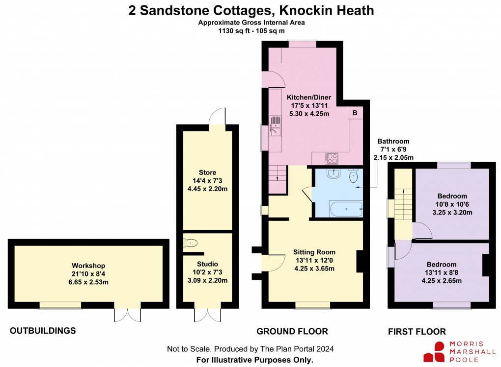 Floorplan for Chapel Lane, Knockin Heath, Oswestry, Shropshire