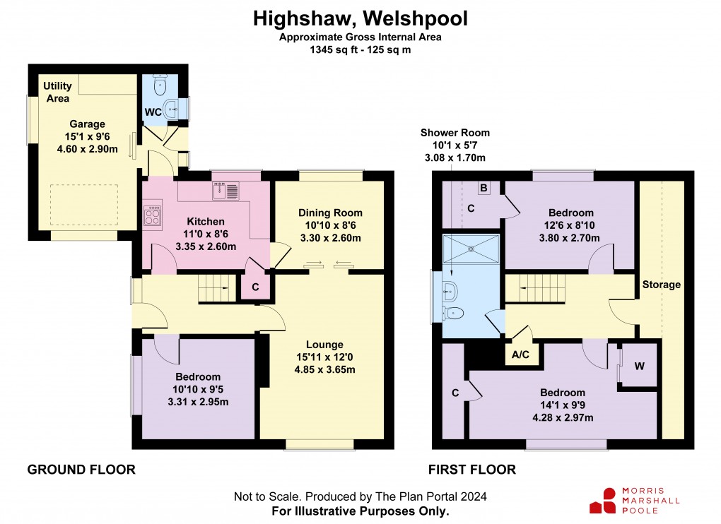 Floorplan for Mill Lane, Welshpool, Powys