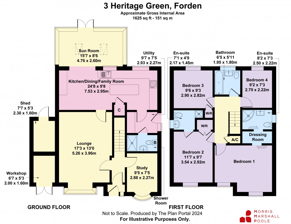 Floorplan for Heritage Green, Forden, Welshpool, Powys