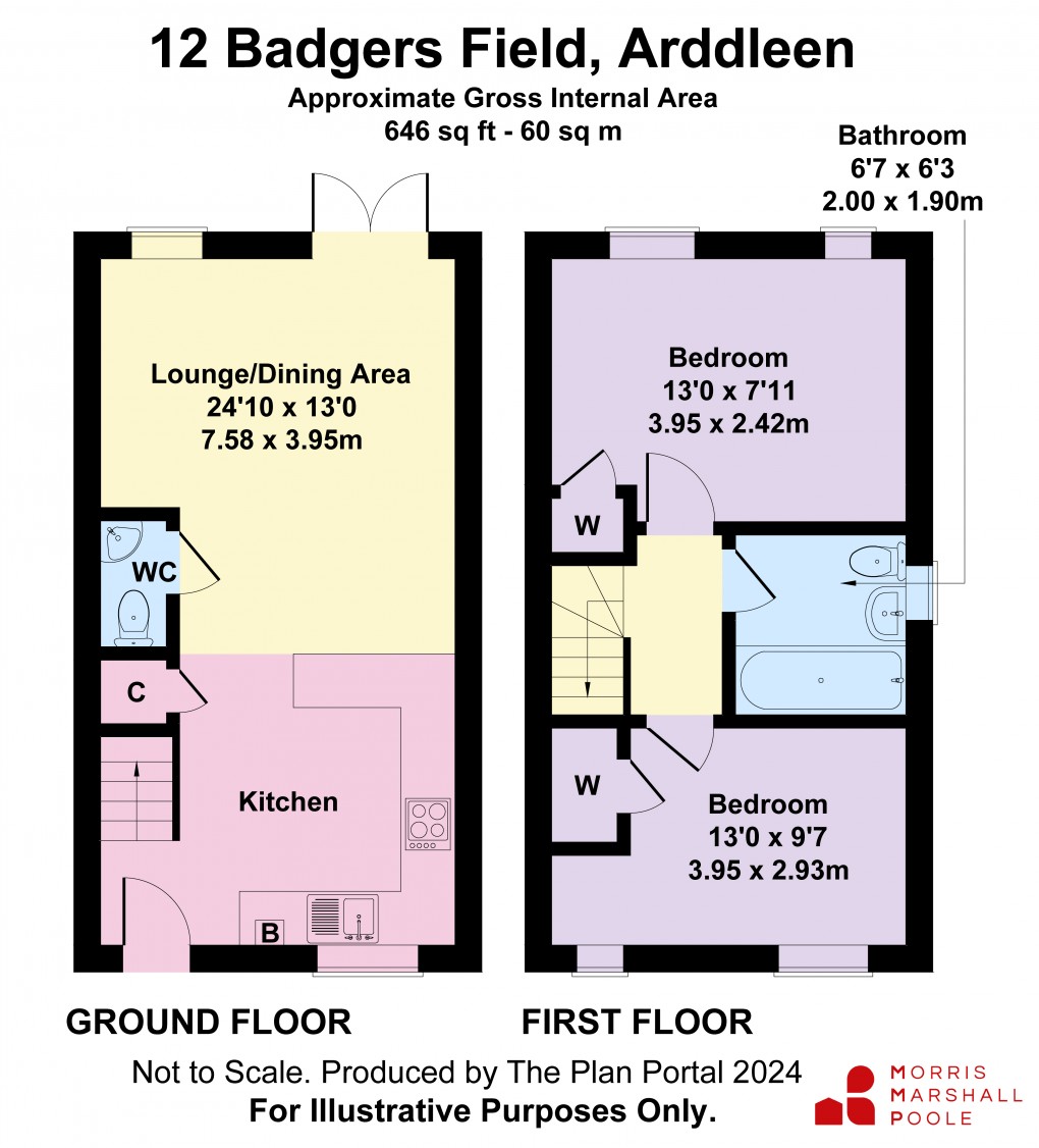 Floorplan for Badgers Field, Arddleen, Llanymynech, Powys