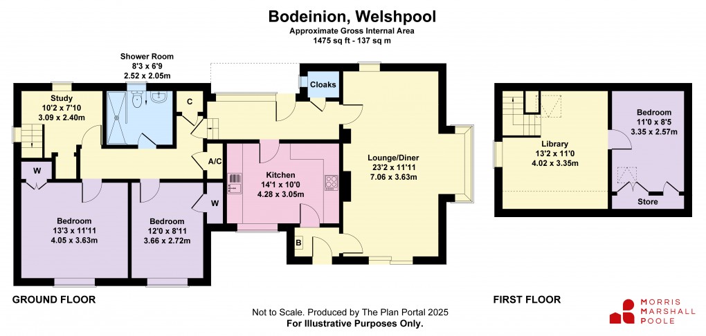 Floorplan for Raven Street, Welshpool, Powys